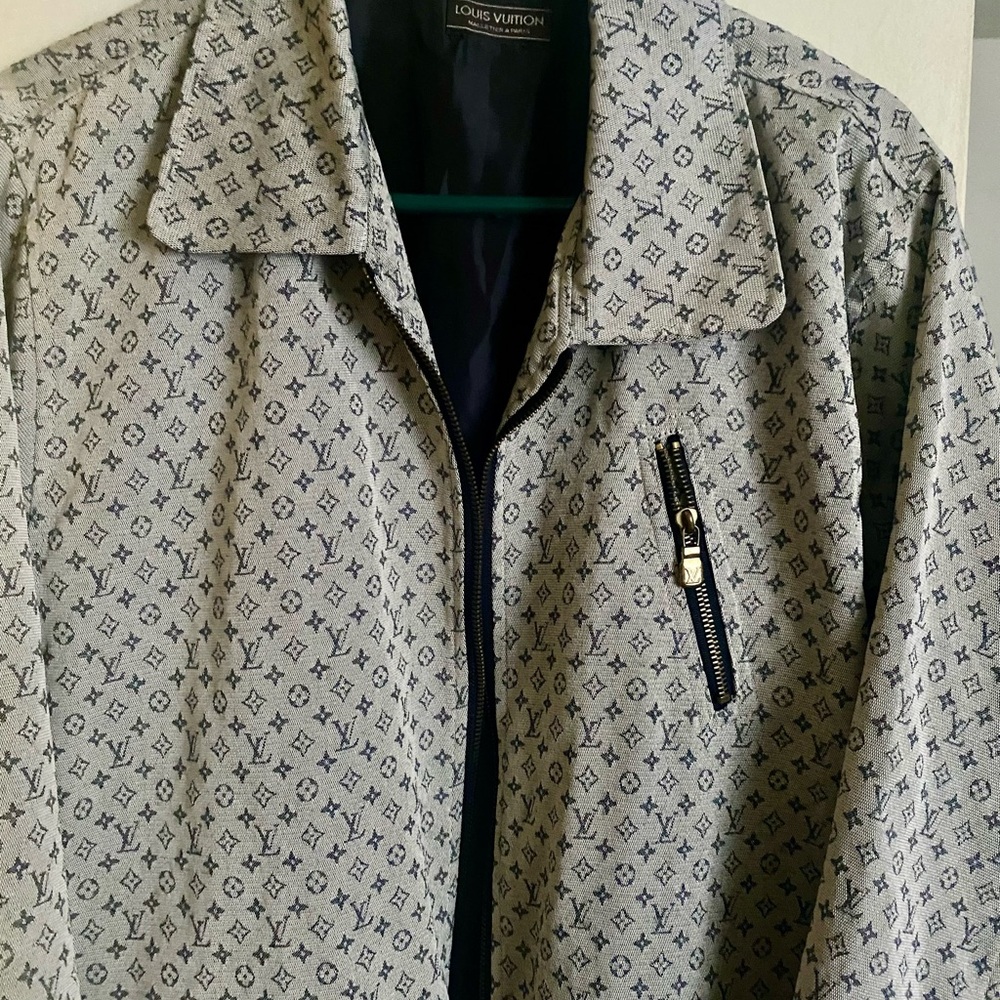 Louis Vuitton Monogram vintage Jacket in Black and Cream - Picture 11 of 13